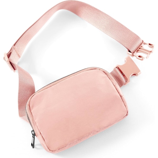 Small Fanny Pack,Unisex Mini Belt Bag,with Adjustable Strap, for Workout Running Traveling Hiking(Pink)