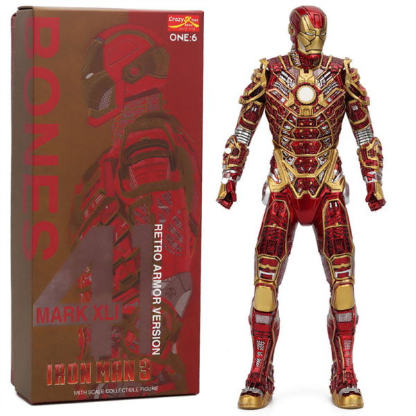 Sterkt samleobjekt: 30 cm Iron Man PVC actionfigur