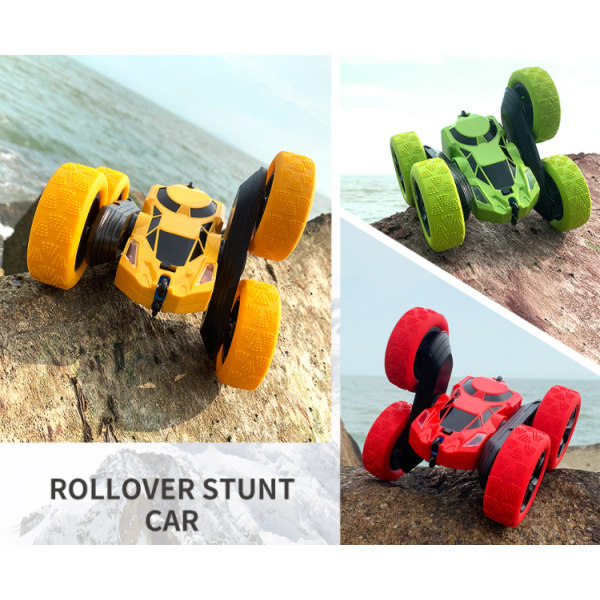 RC-auto 360° pyörivä RC-auto 2.4GHz RC-auto (vihreä)