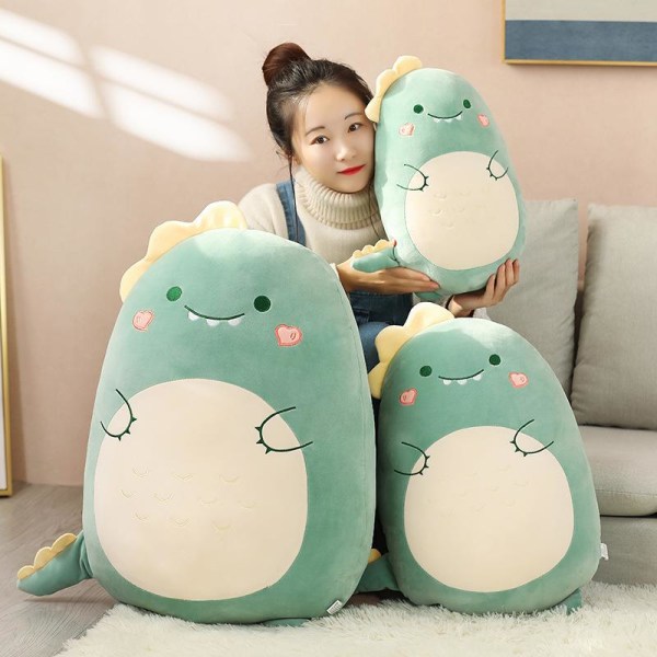 Squishmallows plysjdyr dyr Kawaii myk stor pute flodhest 60m