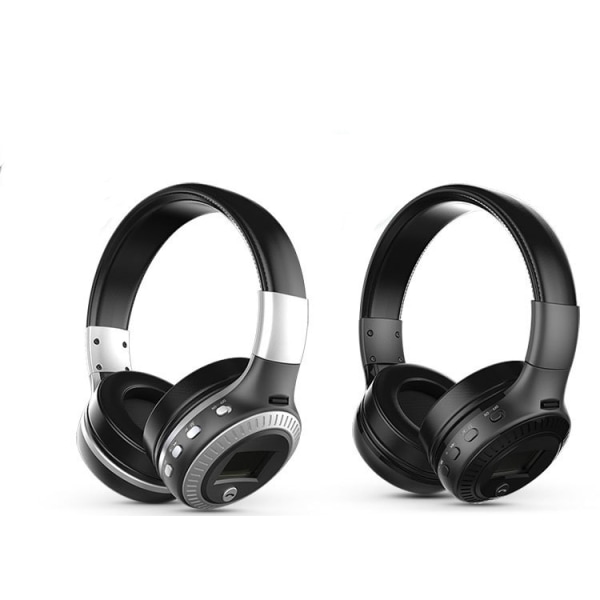 B19 hopfällbart hovedbånd, trådløst Bluetooth-headset Black Grey