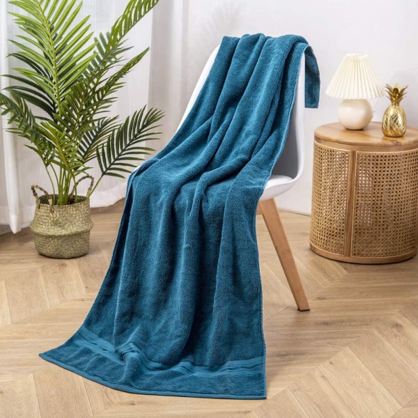 Lyxiga badhanddukar set 3-pack, handduksset 100% bomull-Indigo