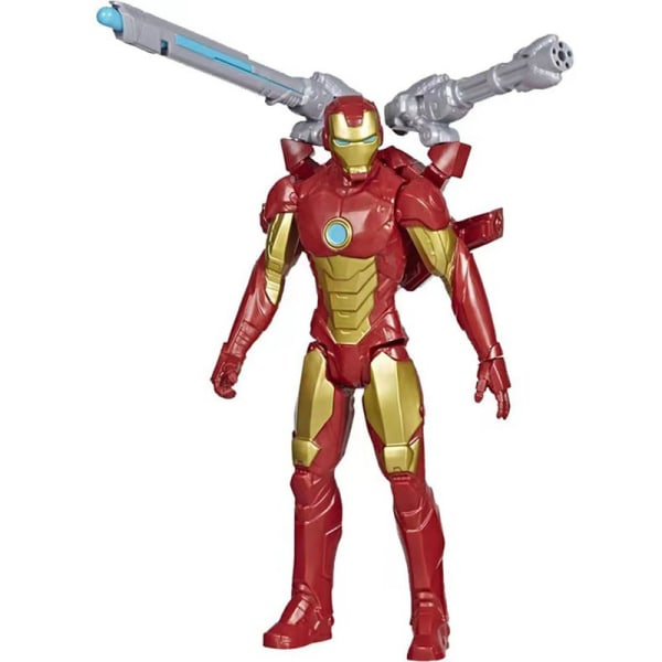 Iron Man Avengers E7380 Marvel Titan Hero Series Blast Gear 30 cm figur