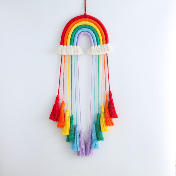 Håndlavet drømmefanger Rainbow Tassel Creative Charm