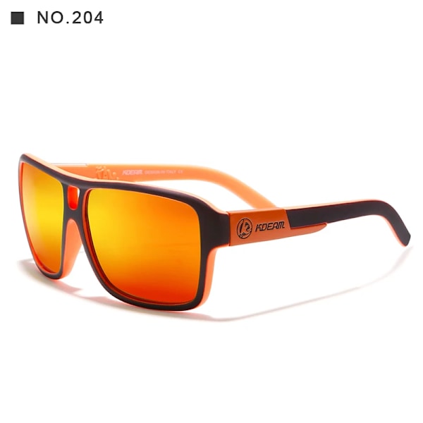 2024 Mode KDEAM Brand Design UV400 Sport Polariserede Firkantede Shades Solbriller Unisex Coating Briller Gafas de sol til Sport