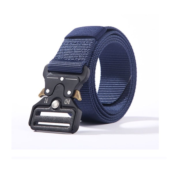 2-delat taktiskt bälte, justerbart nylon för män, (svart, blått) 0af2 |  Fyndiq