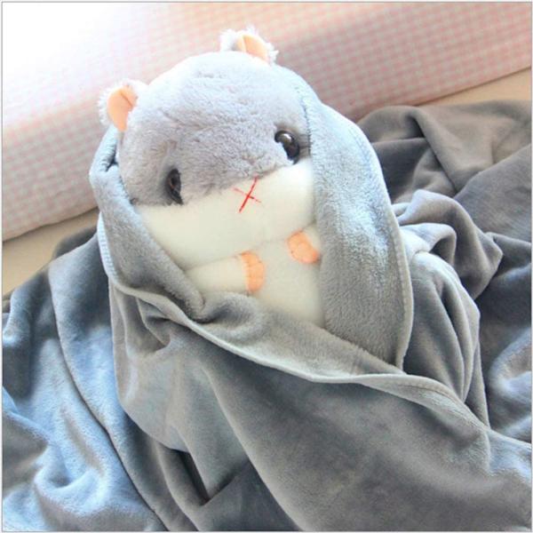 Plysj Hamster Kosedyr med Teppe 19,7 Tommer Lysebrun