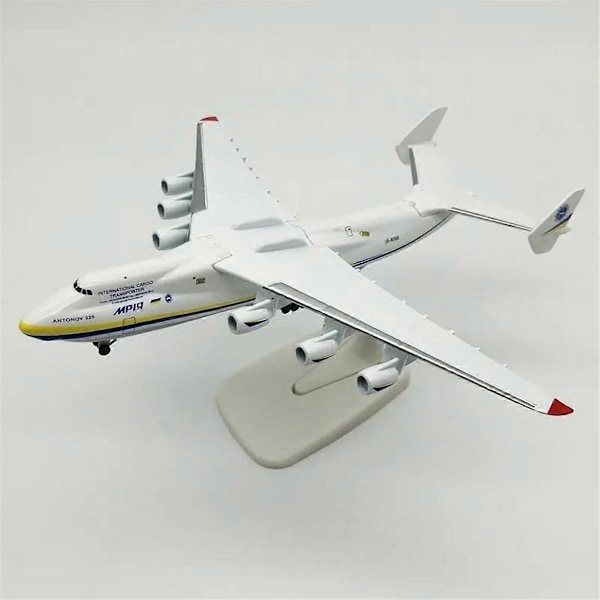 Metall Legering Antonov An-225 Mriya Flygplansmodell 1/400 Skala Replika Modell Flygplan Leksak för Samling
