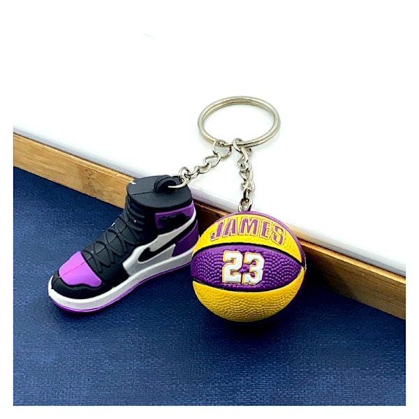 3pcs Mini Sneaker Keychain, 3D Basketball Keychain Accessories for Men, Women, graduation gifts,inspirational gifts,James