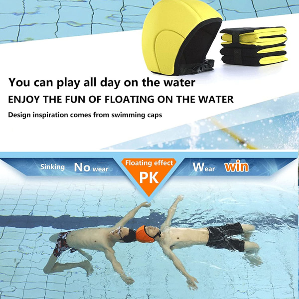 Svømmehætte, Svømmetræningshjælpeudstyr, Vandredningsværktøj-gul