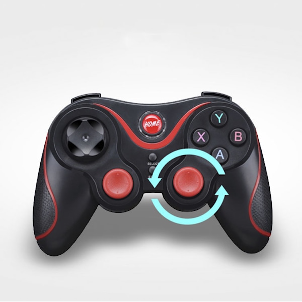 ACCEWIT X3 Trådlös Bluetooth 3.0 Android Gamepad Gaming Fjärrkontroll för Telefon PC Surfplatta TV Box - (Färg: Svart Röd)