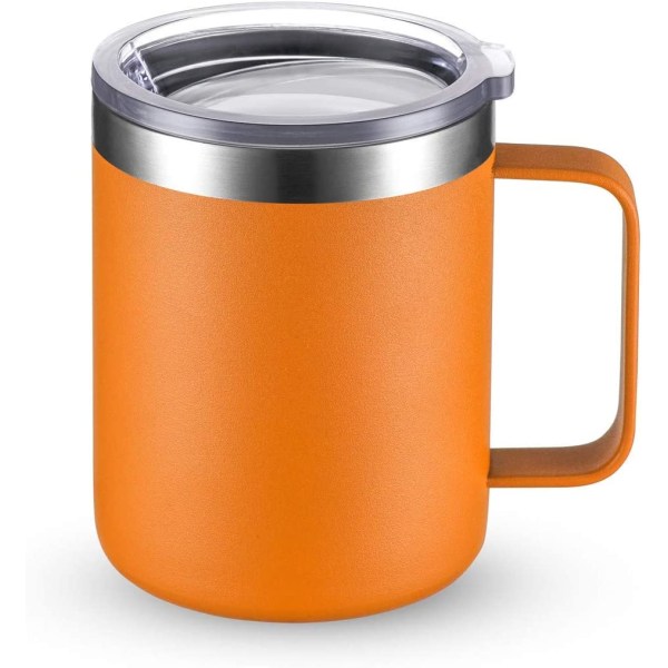 Kaffe krus i rustfrit stål med håndtag