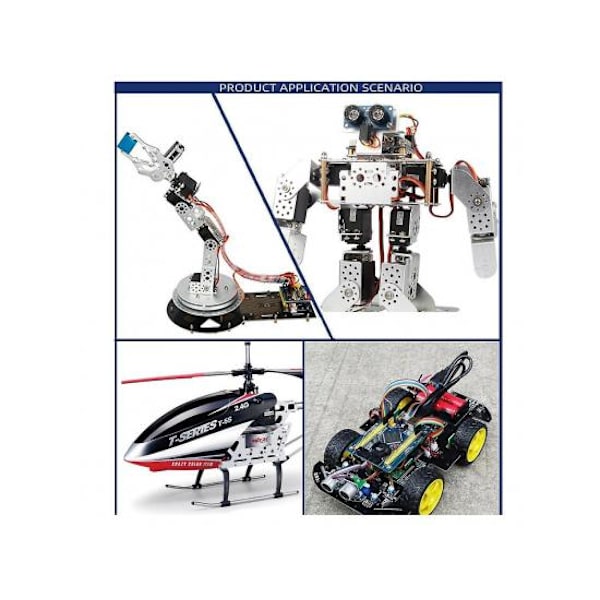 2xmetal 15kg/17kg/20kg/25kg Ohjausmoottori Servo Rc 995 180