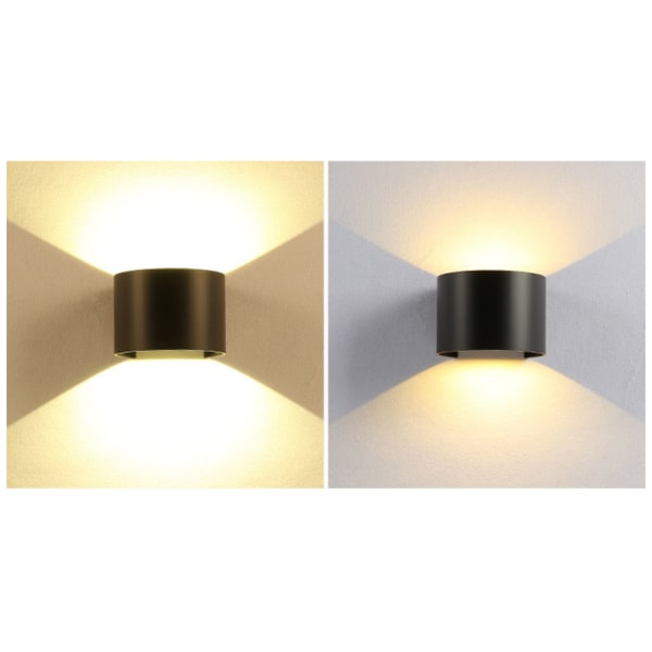 LED væglamper moderne dæmpbare kontroller-varmt lys-sort