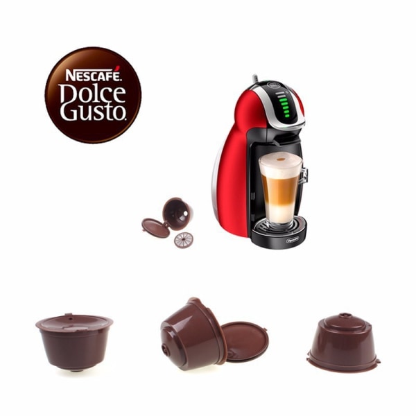 3 genanvendelige Dolce Gusto kapsler med filter