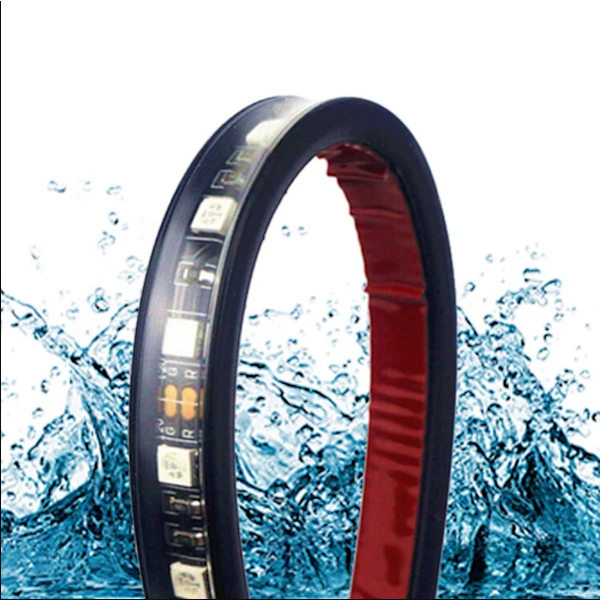 4x 36LED RGB bilinnredning Atmosfære Fotbrønn Strip Light 4x 36LED