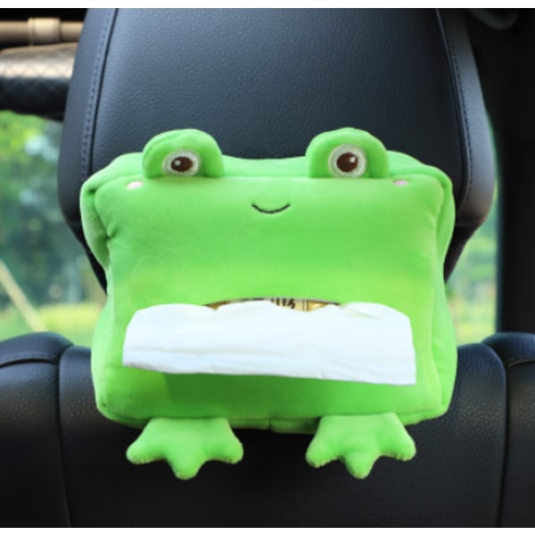 Car Tissue Box Sarjakuva pehmeä lautasliina pehmopaperipidike-sammakko