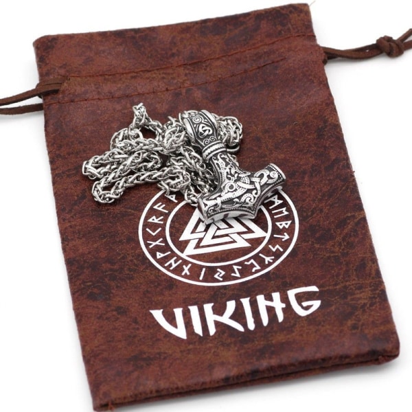 Vedhæng Thors Hammer med/uden kæde Kvinde Viking Smykker til mænd
