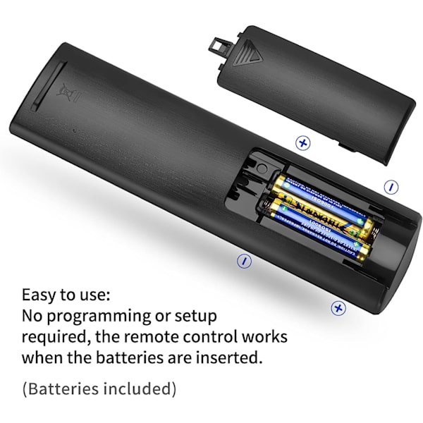 Universell fjernkontroll for LG Smart TV, LCD, LED, 3D, HDTV, AKB75095308, AKB75095307, AKB73715601, kompatibel med alle LG-fjernkontroller