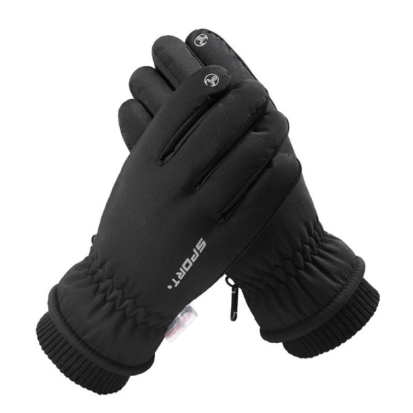 Winter Ski Snow Handskar, varma händer, svart