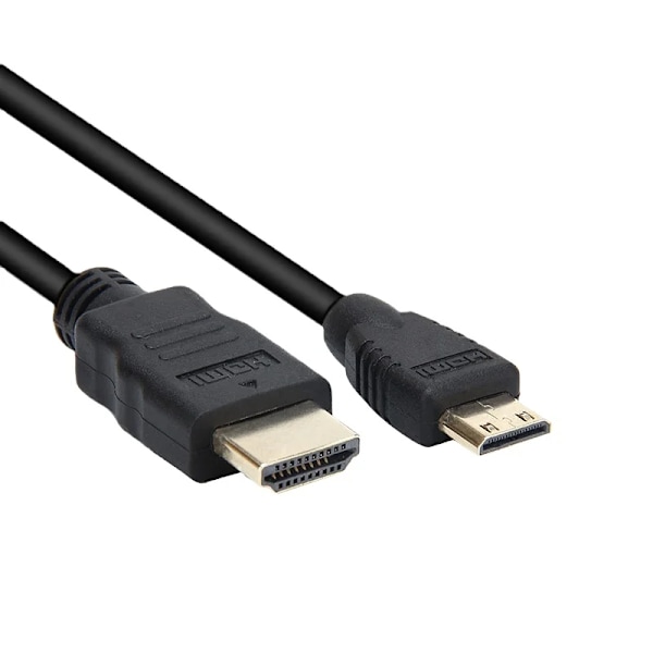 TV til Mini TV AV Kabel Dataoverførselskabel DSLR Kamera Kabel 1.5M ohm black