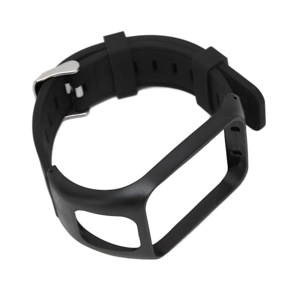 Armbandsband i Silikon Justerbart Vattentätt Armbandsbyte för Tom Tom Runner 3 Svart