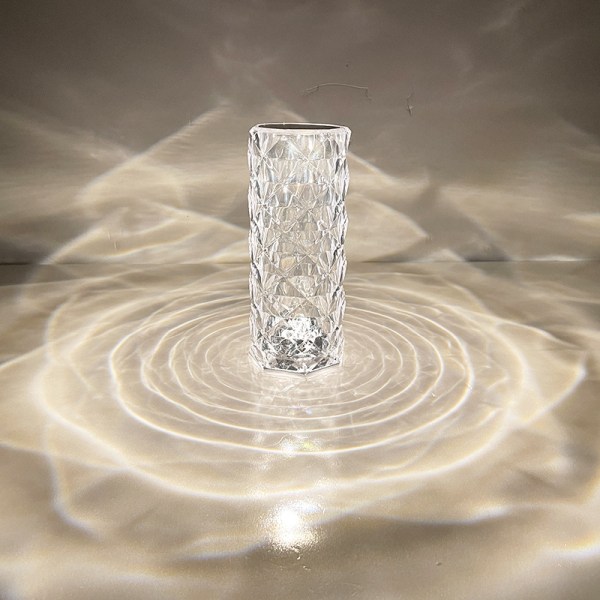 Krystal Diamant Bordlampe, 16 farver USB Opladning Touch Lampe Be