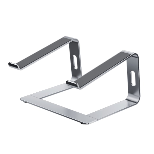 Aluminiumlegering Notebook Stativ Desktop Opbevaring Køling Laptop Stativ Metal Base Let Sølv