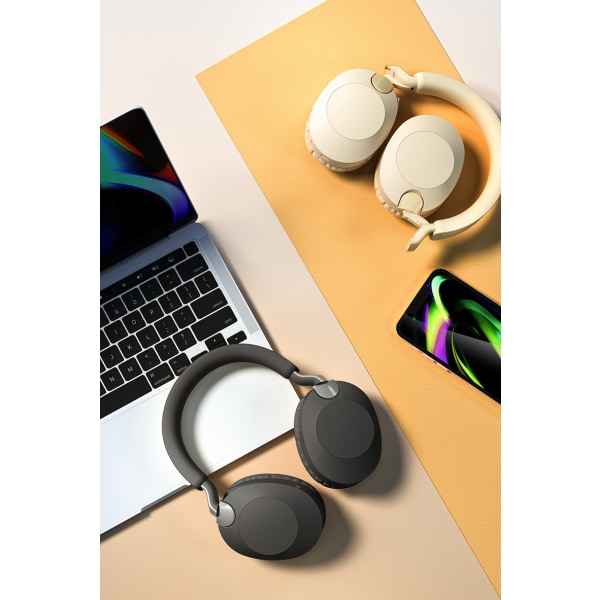 Vikbart trådlöst Bluetooth-headset, e-sportheadset för kraftig basspel Green