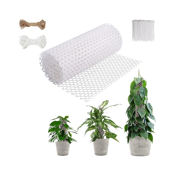 Plastik Mos Monstera Støttenet Kit, DIY Selv-Vandende Mos Pind Til Planter, Monstera Støtte