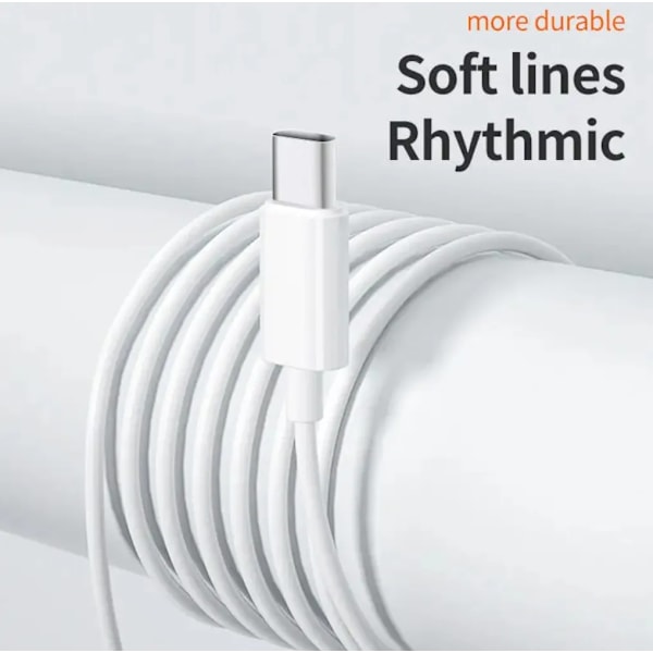 Typ C 3,5 mm Trådbunden Hörlurskabel In-Ear Brusreducerande Gaminghörlurar med Mikrofon för Apple Samsung Android Smartphones White(for iPhone) Built-in Microphone