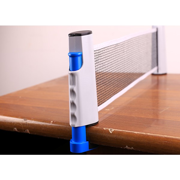 Teleskopisk bordtennisnet, længde 170CM (blå og grå)