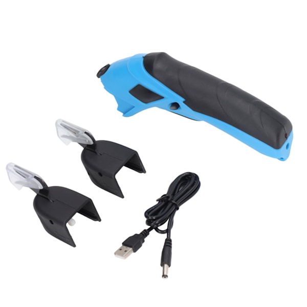 Sähkösakset kankaan leikkaamiseen, johdoton USB ladattava leikkaustyökalu 2 terällä [HONGDE]