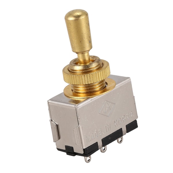 3-veis bryter for elektrisk gitar (gull)