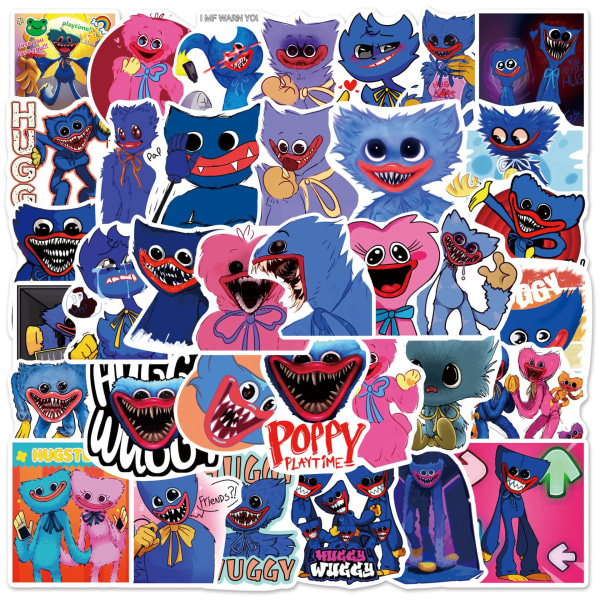 50 stk poppy playtime Graffiti Stickers Laptop Skateboard