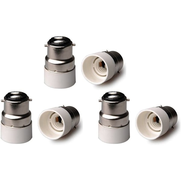 6 kpl B22 E14 -kanta-adaptereita B22 E14 ES