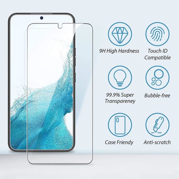 Samsung Galaxy S21 - Hærdet glas skærmbeskytter, ultratynd
