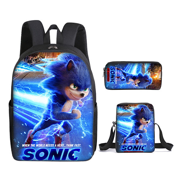 Sonic Student Skolväska Tresteg