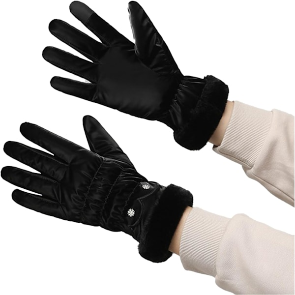 Anti-slip Ski Gloves for Women,Thermal Warm, Waterproof Design,Comfortable,Windproof