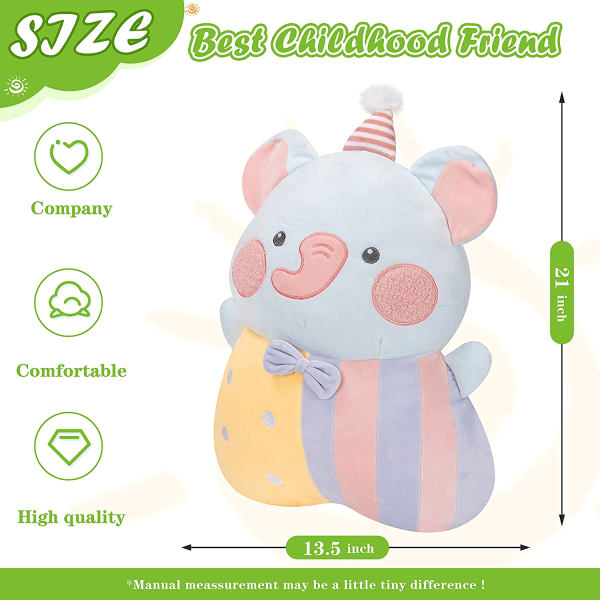 21 tommer elefant plys bamse blød stor kramme bamse