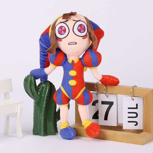 2 stk. The Digital Circus Plush, The Amazing Digital Circus Plush - Clown Pomni og Jax Cartoon Anime Digital