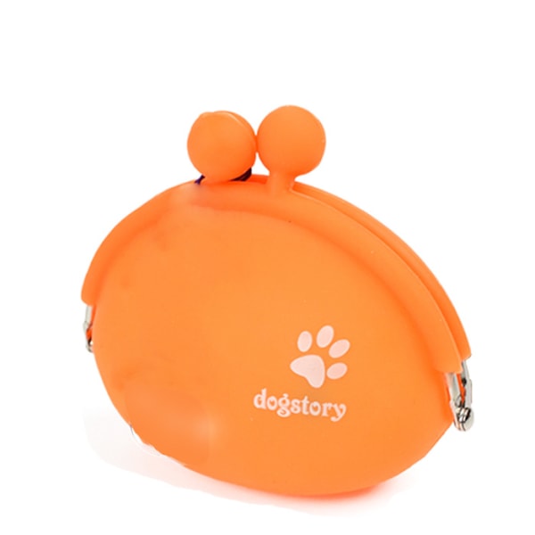 2kpl silikoninen koiran kissan hoitopussi, kannettava harjoituslaukku, oranssi
