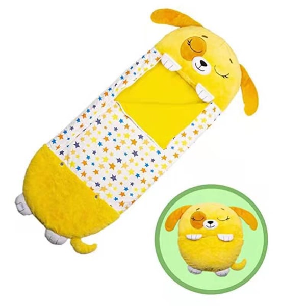 Puter og soveposer-med pute - gul