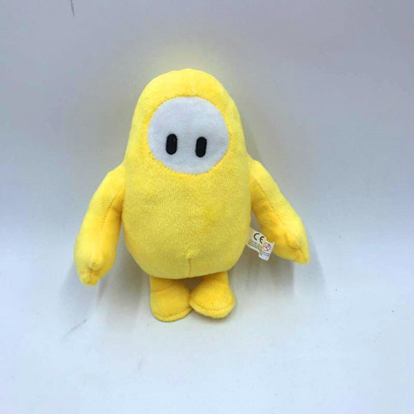18 cm Fall Guys plysjleker Myke tegneseriefigurer Dukker (Gul)