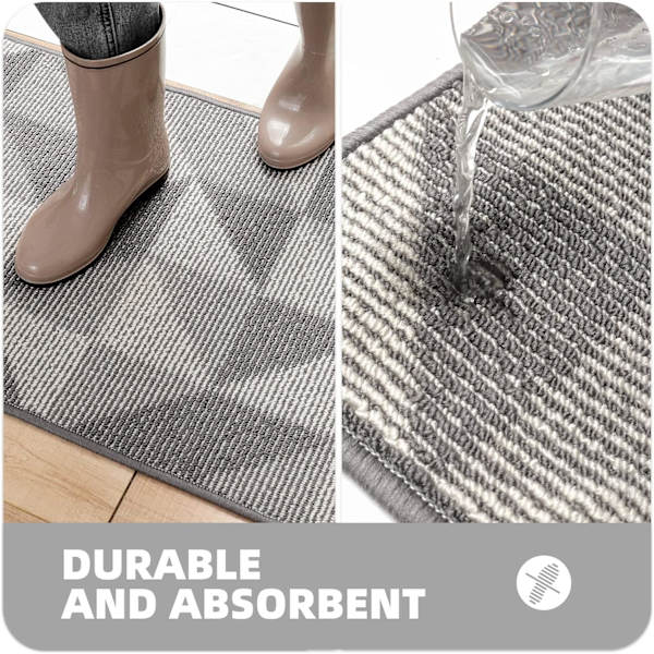 Geometrinen Patchwork PVC Eteisen Matto Liukumaton Lattiamatto Kylpyhuone Keittiö