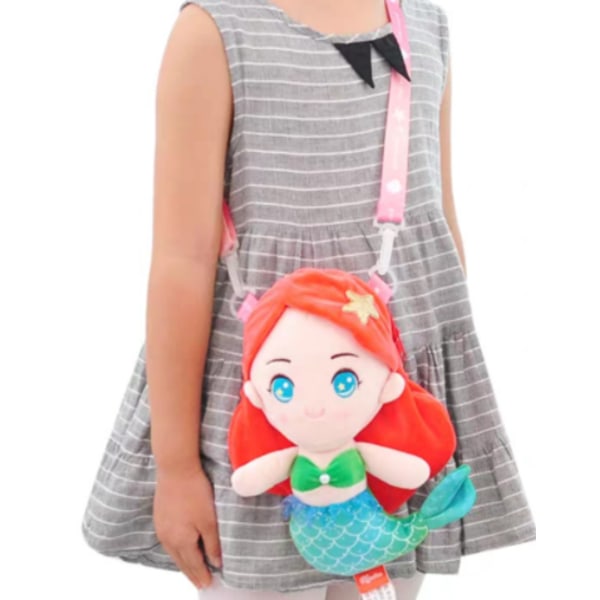 Mermaidsan Messenger Bag Prinsessalaukku Tyttöjen Olkalaukku - Punainen