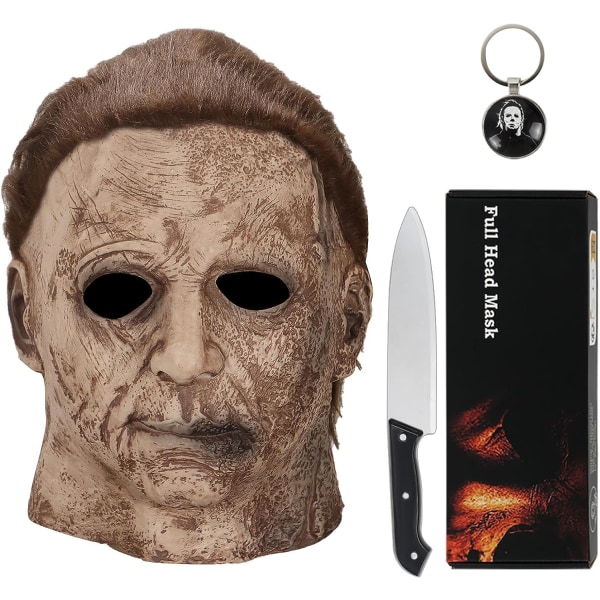 Noufun Michael Myers Mask f?r vuxna, Halloween Mask Micheal Myers Face - Halloween 2020 Ends-2022
