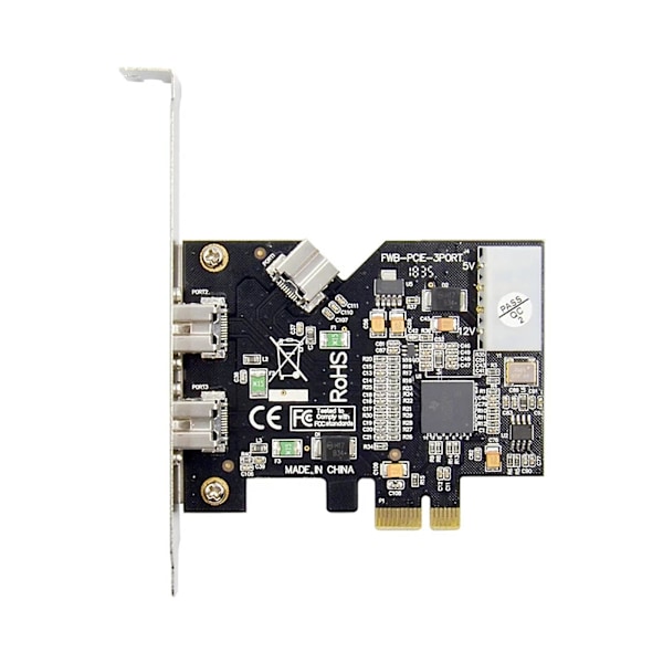 Pcie X1 - Firewire 800 1394b 3-porttikamera kuvan ja videon kaappauskortille