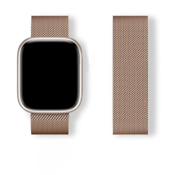 Apple Watch 8/7/6 armbånd i rustfrit stål Rose gold