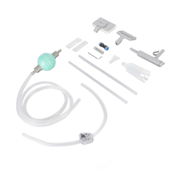 Effektiv handsfree miniaquariumdammsugare för alger sand fiskbajs